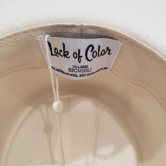 Lack Of Color White Hat with Green Band - Picture 9 of 14